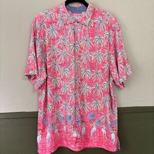 Tommy Bahama Luau Groove Button Down Shirt Size L